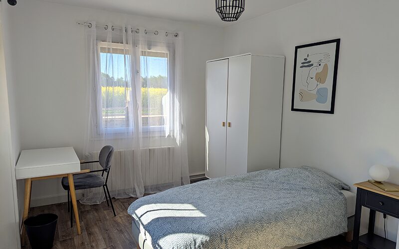 Chambre Maison partagee pour seniors de Yquebeuf en Normandie