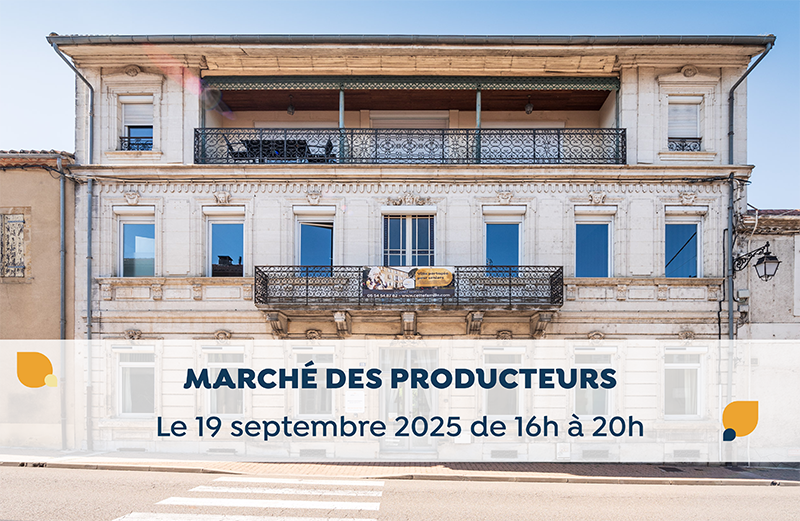 Mirande avec mention marche des producteurs